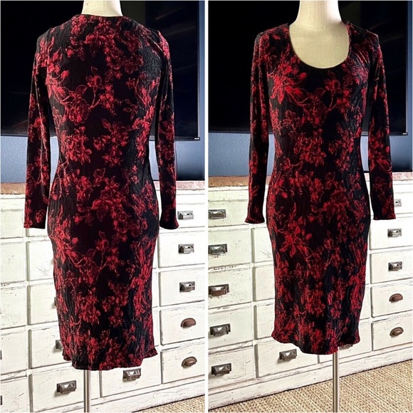 Anthropologie Dierdre Velvet Bodycon Valentines Date Dress Multi Sizes NWT - Picture 6 of 8
